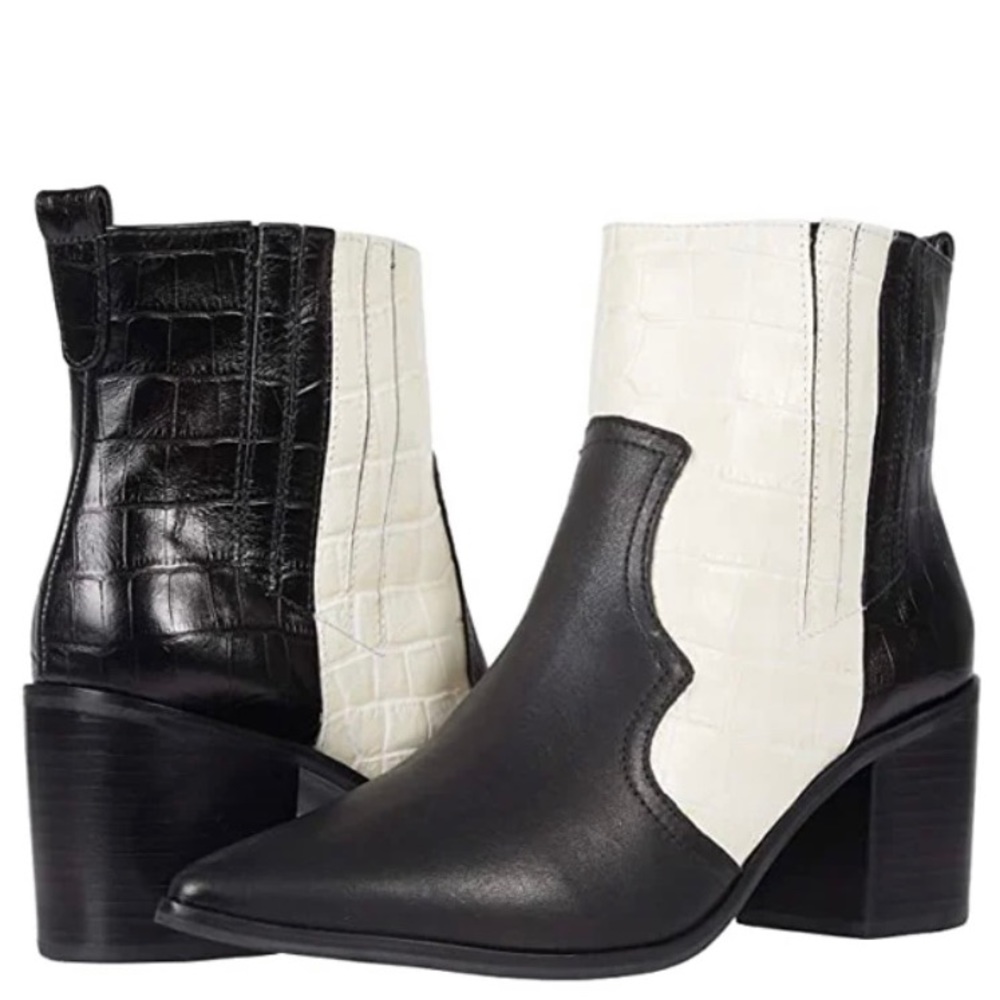 Kaanas Sicily Colour-Block Texan Bootie - Size 7